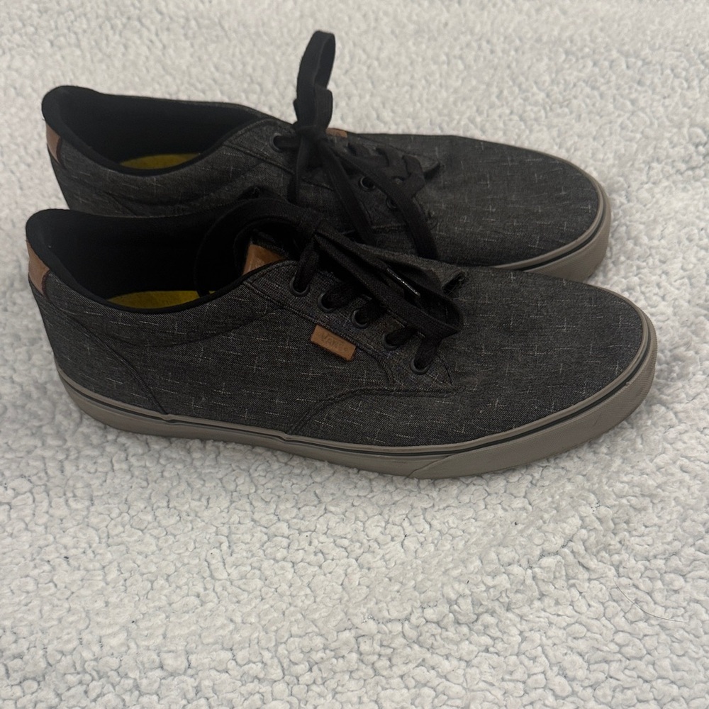 Stylish Black Canvas Men's Shoes